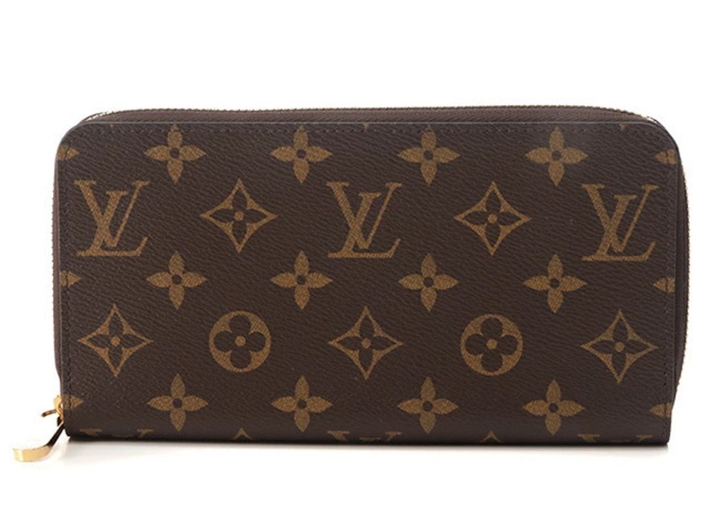 LOUIS VUITTON Long Wallet Round Zipper Monogram Zippy Fuschia Pink AH